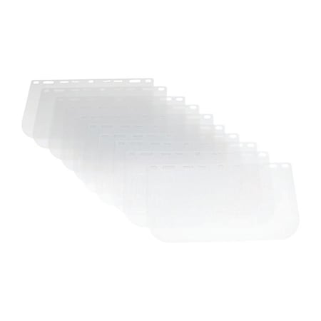 Walter Surface Technologies Clear Flat Visor 8x15, 5 PETG 0.40in/ 10-Pack FLV-0815040-10